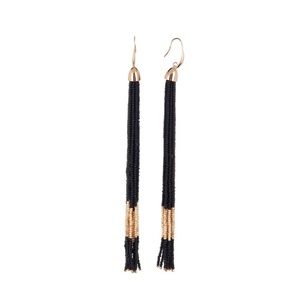 Beaded Tassels Earrings shoulder length earrings